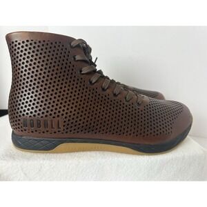 NO BULL Unisex High Top Trainers Shoes Men 13 Women 14.5 Perforated Leather NEW